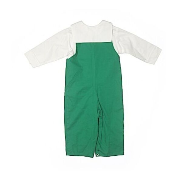 Boys' Grn Jumper & Wht Shirt 24M - Picture 2 of 2